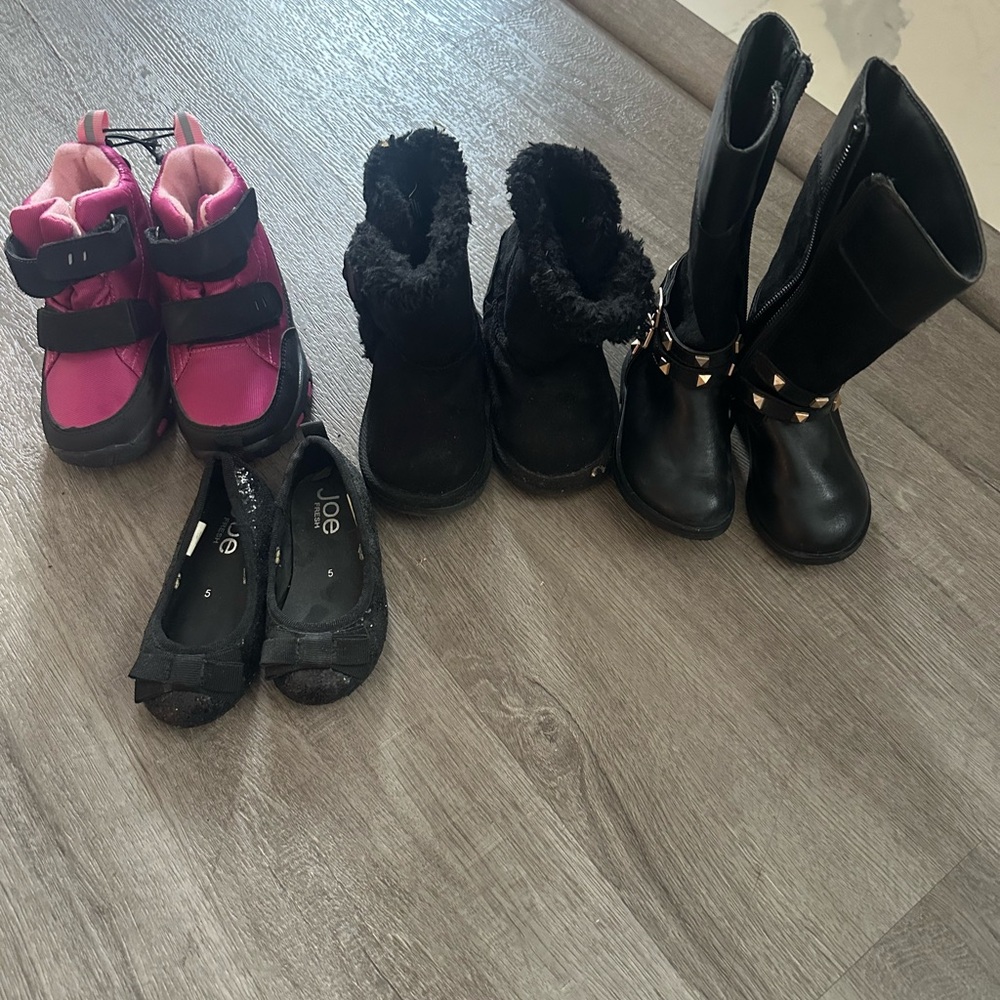Toddler size 5 shoe/boot bundle